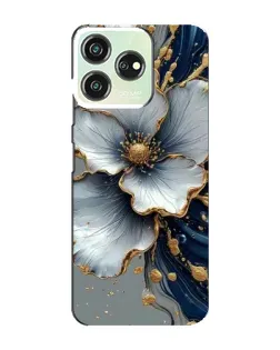 Чехол для ZTE Blade V50 Design с картинкой «Белый цветок и золотой флюид» Чехол для ZTE Blade V50 Design с картинкой «Белый цветок и золотой флюид»