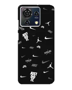 Чехол для ZTE Blade V50 Vita с картинкой «Nike Black Pattern» Чехол для ZTE Blade V50 Vita с картинкой «Nike Black Pattern»