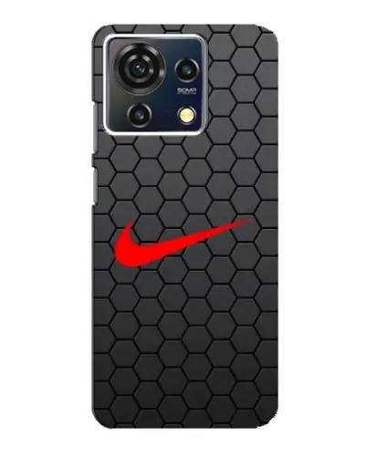 Чехол для ZTE Blade V50 Vita с картинкой «Nike — карбоновая сетка»