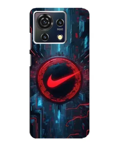Чехол для ZTE Blade V50 Vita с картинкой «Техногенный стиль Nike»