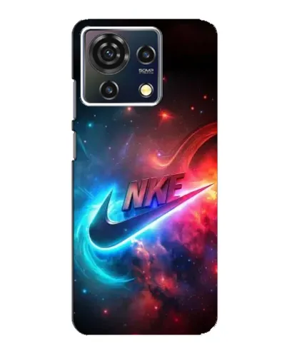 Чехол для ZTE Blade V50 Vita с картинкой «Огненный логотип Nike»