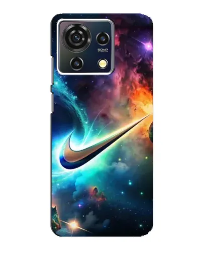 Чехол для ZTE Blade V50 Vita с картинкой «Космический Nike Swoosh»