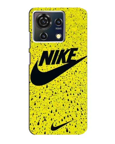 Чехол для ZTE Blade V50 Vita с картинкой «Желтый текстурный Nike»