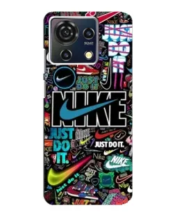 Чехол для ZTE Blade V50 Vita с картинкой «Яркий коллаж Nike»