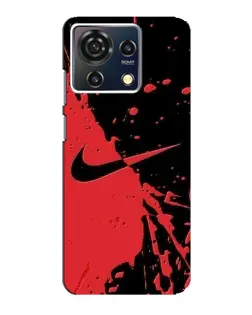 Чехол для ZTE Blade V50 Vita с картинкой «Красные брызги Nike»