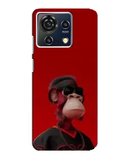 Чехол для ZTE Blade V50 Vita с картинкой «Bored Ape в красном»
