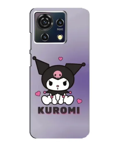 Чехол для ZTE Blade V50 Vita с картинкой «Kuromi — фиолетовый арт»