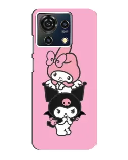 Чехол для ZTE Blade V50 Vita с картинкой «My Melody и Kuromi»