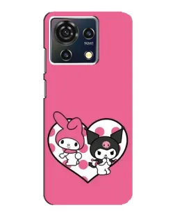 Чехол для ZTE Blade V50 Vita с картинкой «Kuromi и My Melody»