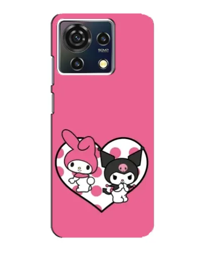 Чехол для ZTE Blade V50 Vita с картинкой «Kuromi и My Melody»