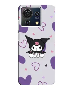 Чехол для ZTE Blade V50 Vita с картинкой «Kuromi и лавандовые сердца»