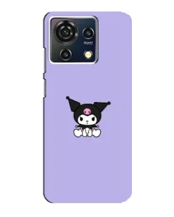 Чехол для ZTE Blade V50 Vita с картинкой «Kuromi — фиолетовый минимализм»