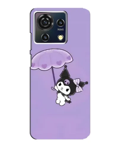 Чехол для ZTE Blade V50 Vita с картинкой «Kuromi с зонтиком»
