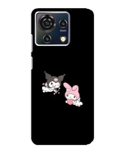 Чехол для ZTE Blade V50 Vita с картинкой «My Melody и Kuromi»