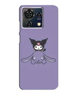 Чехол для ZTE Blade V50 Vita с картинкой «Kuromi на лиловом фоне»
