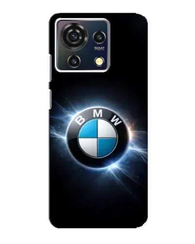 Чехол для ZTE Blade V50 Vita с картинкой «BMW — неоновое сияние»
