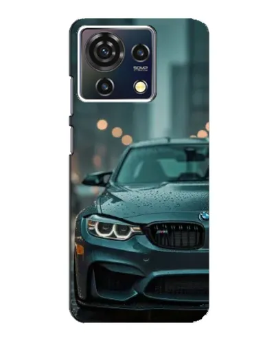 Чехол для ZTE Blade V50 Vita с картинкой «BMW в огнях города»