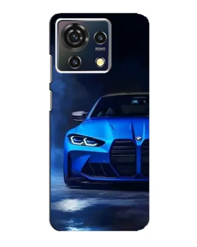 Чехол для ZTE Blade V50 Vita с картинкой «Голубая BMW M4»