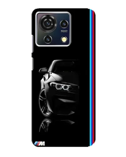 Чехол для ZTE Blade V50 Vita с картинкой «Силуэт BMW в темноте»