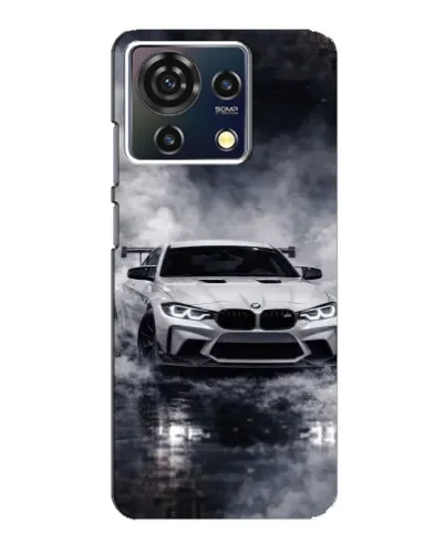 Чехол для ZTE Blade V50 Vita с картинкой «BMW сквозь туман»