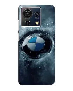 Чехол для ZTE Blade V50 Vita с картинкой «Логотип BMW — лед»