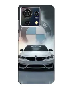 Чехол для ZTE Blade V50 Vita с картинкой «BMW в белом дыму»