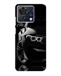 Чехол для ZTE Blade V50 Vita с картинкой «Черная BMW — профиль»