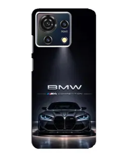 Чехол для ZTE Blade V50 Vita с картинкой «BMW сквозь ночной город»