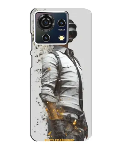 Чехол для ZTE Blade V50 Vita с картинкой «PUBG — боец в пыли»
