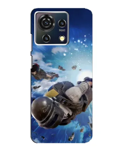 Чехол для ZTE Blade V50 Vita с картинкой «Десант PUBG — прыжок»