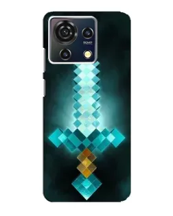 Чехол для ZTE Blade V50 Vita с картинкой «Алмазный меч неон» Чехол для ZTE Blade V50 Vita с картинкой «Алмазный меч неон»