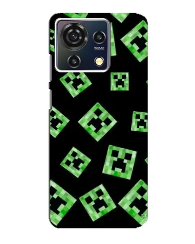Чехол для ZTE Blade V50 Vita с картинкой «Паттерн с криперами» Чехол для ZTE Blade V50 Vita с картинкой «Паттерн с криперами»