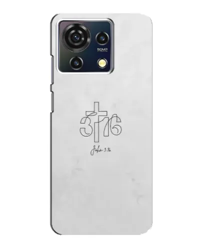 Чехол для ZTE Blade V50 Vita с картинкой «Иоанна 3:16 Крест»