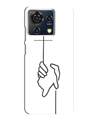 Чехол для ZTE Blade V50 Vita с картинкой «Рука держит»