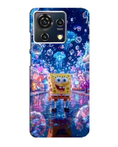 Чехол для ZTE Blade V50 Vita с картинкой «Неоновый океан»