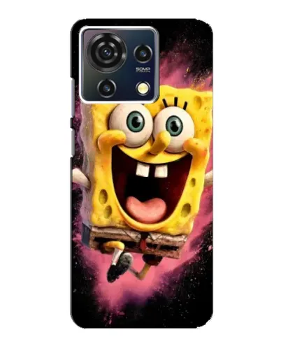 Чехол для ZTE Blade V50 Vita с картинкой «Взрывной Спанч Боб»
