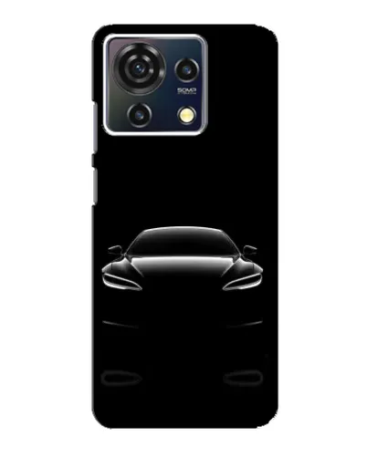 Чехол для ZTE Blade V50 Vita с картинкой «Силуэт Tesla Night»