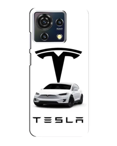 Чехол для ZTE Blade V50 Vita с картинкой «Tesla White Style»