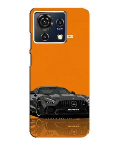 Чехол для ZTE Blade V50 Vita с картинкой «Оранжевый Mercedes AMG»