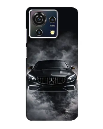 Чехол для ZTE Blade V50 Vita с картинкой «Mercedes в дыму»