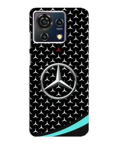 Чехол для ZTE Blade V50 Vita с картинкой «Mercedes — бирюзовый акцент»