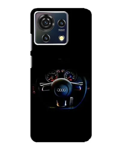 Чехол для ZTE Blade V50 Vita с картинкой «Салон Audi — руль»