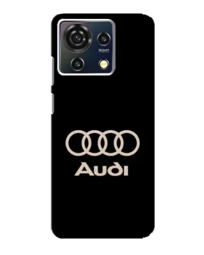 Чехол для ZTE Blade V50 Vita с картинкой «Audi — золотой логотип»