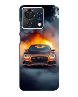 Чехол для ZTE Blade V50 Vita с картинкой «Audi в огненном дыму» Чехол для ZTE Blade V50 Vita с картинкой «Audi в огненном дыму»