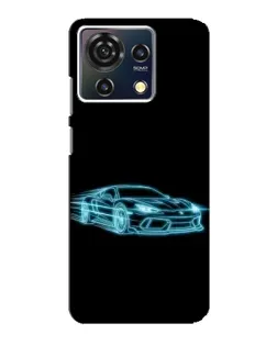 Чехол для ZTE Blade V50 Vita с картинкой «Неоновый контур Lamborghini» Чехол для ZTE Blade V50 Vita с картинкой «Неоновый контур Lamborghini»
