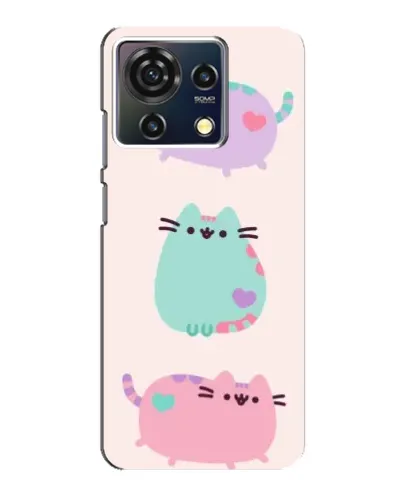 Чехол для ZTE Blade V50 Vita с картинкой «Pusheen трио» Чехол для ZTE Blade V50 Vita с картинкой «Pusheen трио»