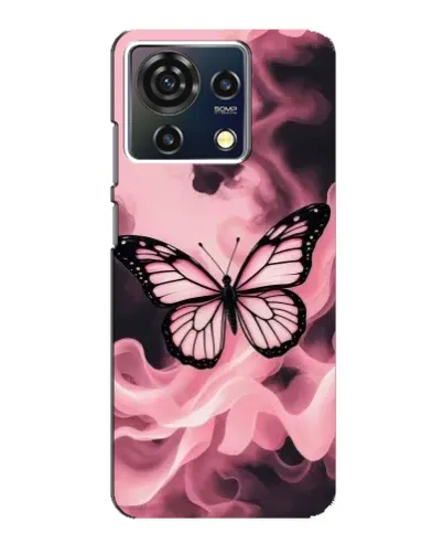 Чехол для ZTE Blade V50 Vita с картинкой «Бабочка в дыму»