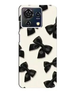 Чехол для ZTE Blade V50 Vita с картинкой «Черные бантики»