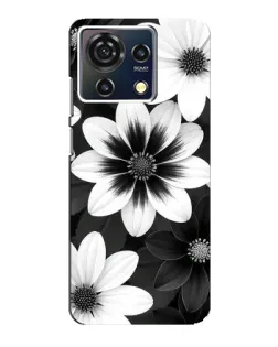 Чехол для ZTE Blade V50 Vita с картинкой «Монохромные астры»