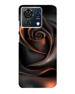 Чехол для ZTE Blade V50 Vita с картинкой «Шелковая черная роза»